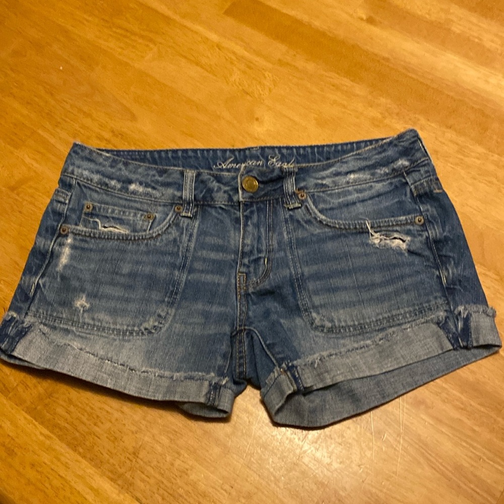 American Eagle Outfitters Women's Denim Shorts - Blue